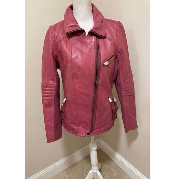 New Free People We The Free Cora Leather Jacket Size XS - Picture 2 of 12